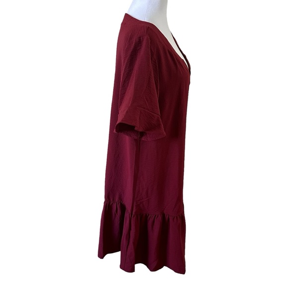 Aoulaydo Women’s V-Neck Swimsuit Coverups Burgundy Size L NWT. - Picture 5 of 8